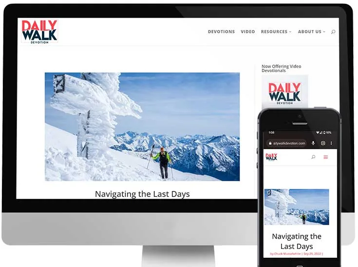 Daily Walk Devotion website