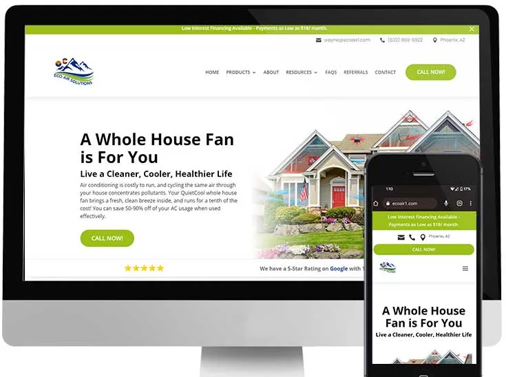 Eco Air Solutions website