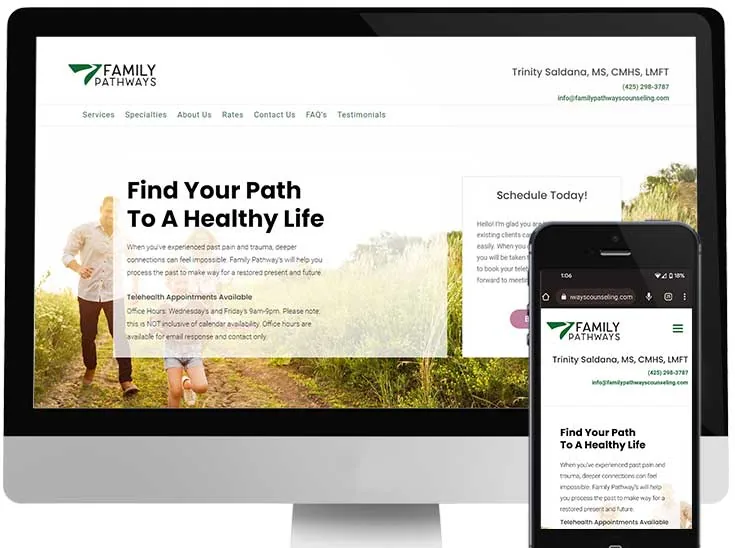 Family Pathways Counseling website