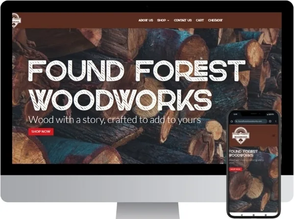 Found Forest Woodworks website