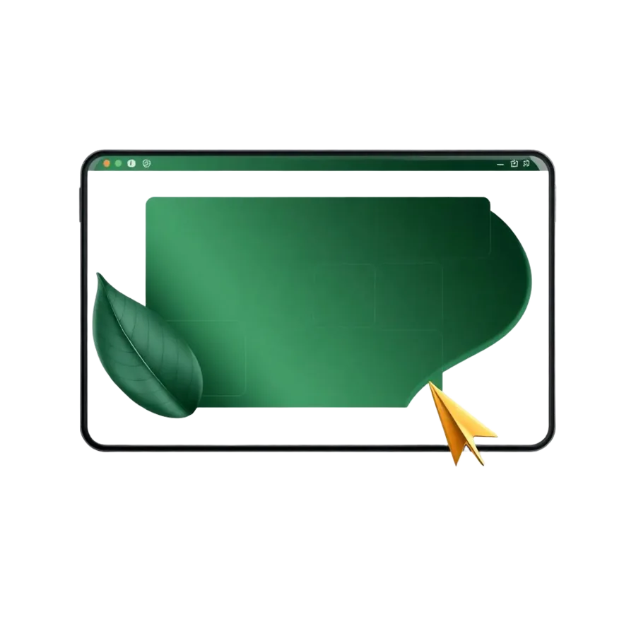 Abstract 3D website design illustration