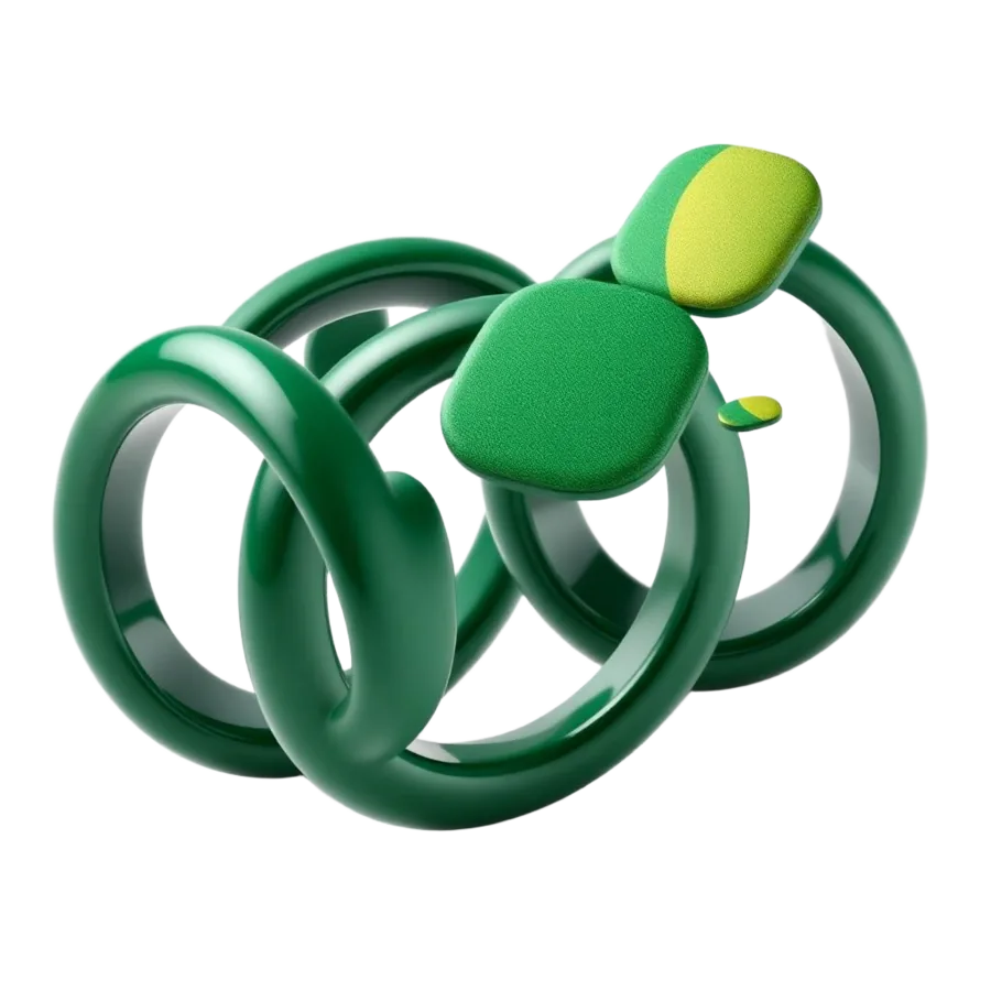 Abstract 3D illustration of a collaborative marketing team